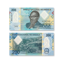 Angola Full Set: 200–2,000 Kwanza, 2020, B557–B560, UNC - Robert's World Money - World Banknotes