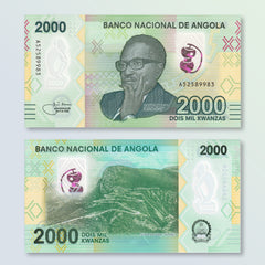 Angola 2000 Kwanzas, 2020, B560a, UNC - Robert's World Money - World Banknotes