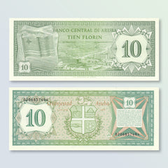 Aruba 10 Florin, 1986, B102a, P2, UNC