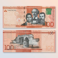 Dominican Republic 100 Pesos, 2019 (2020), B728b, UNC