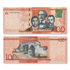 Dominican Republic 100 Pesos, 2019 (2020), B728b, UNC