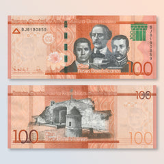 Dominican Republic 100 Pesos, 2023, B728e, UNC