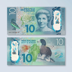 New Zealand 10 Dollars, 2015, B138a, P192, UNC - Robert's World Money - World Banknotes