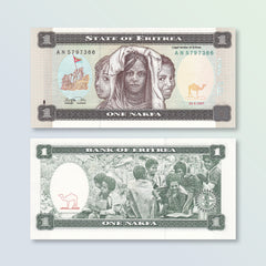 Eritrea 1 Nakfa, 1997, B101a, P1, UNC