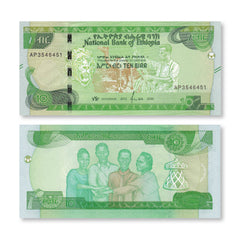 Ethiopia Set: 10–200 Birr, 2012/2020, B335–B338. UNC - Robert's World Money - World Banknotes