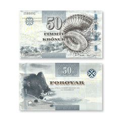 Faroe Islands 50 Krónur, 2011, B217a, P29, UNC