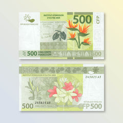 French Pacific Territories 500 Francs, 2014, B105b, P5, UNC - Robert's World Money - World Banknotes