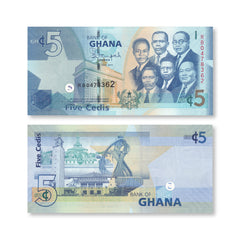 Ghana 5 Cedis, 2015, B146f, P38f, UNC