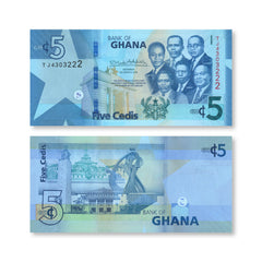 Ghana 5 Cedis, 2019, B156a, UNC