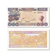 Guinea 100 Francs, 2012, B324c, P35b, UNC - Robert's World Money - World Banknotes