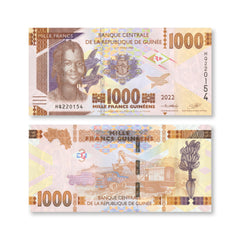 Guinea 1000 Francs, 2022, B339d, P48, UNC