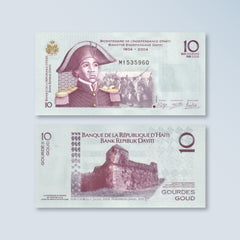 Haiti 10 Gourdes, 2012, B845e, P272e, UNC - Robert's World Money - World Banknotes