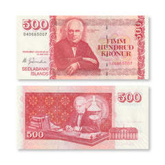 Iceland 500 Krónur, 2001, B814c, P58, UNC