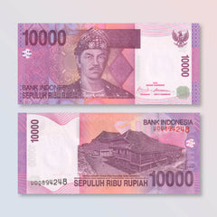 Indonesia 10000 Rupiah, 2009/2005, B600f, P143e, UNC - Robert's World Money - World Banknotes