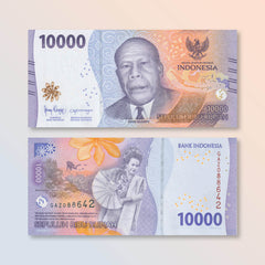 Indonesia 10000 Rupiah, 2022, B620a, UNC - Robert's World Money - World Banknotes