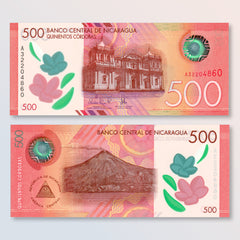 Nicaragua 500 Córdobas, 2017, B514a, UNC - Robert's World Money - World Banknotes