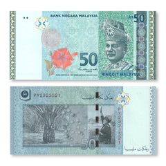 Malaysia 50 Ringgit, 2021, B152c, P50, UNC - Robert's World Money - World Banknotes