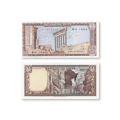 Lebanon Set: 1–250 Pounds, B501–B509, 1980–1988, UNC