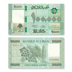 Lebanon 100,000 Pounds, 2017, B546a, P95c, UNC