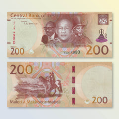 Lesotho 200 Maloti, 2021, B231a, UNC - Robert's World Money - World Banknotes