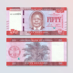 Liberia 50 Dollars, 2022, B318a, UNC