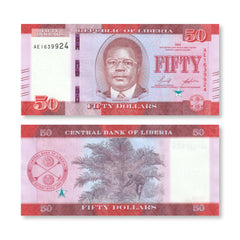 Liberia 50 Dollars, 2022, B318a, UNC