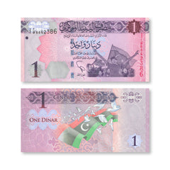 Libya 1 Dinar, 2013, B543a, P76, UNC