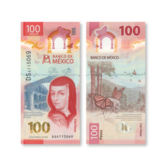 Mexico 100 Pesos, 2022, B715h, IBNS Banknote of the Year 2020, UNC