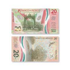 Mexico Set: 20, 50 & 100 Pesos, 2020–2023, B714–715, B726, UNC - Robert's World Money - World Banknotes