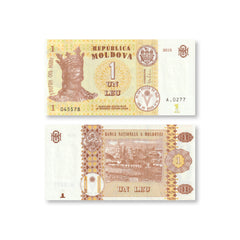 Moldova 1 Leu, 2015, B117a, P21, UNC