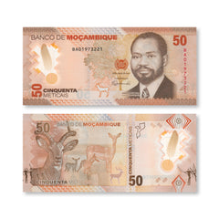 Mozambique 50 Meticais, 2024, B241a, UNC