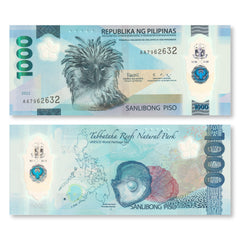 Philippines 1000 Piso, 2022, B1102a, IBNS Banknote of the Year 2022, UNC