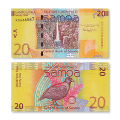 Samoa 20 Tālā, 2012, B115b, P40b, IBNS Banknote of the Year 2008, UNC - Robert's World Money - World Banknotes