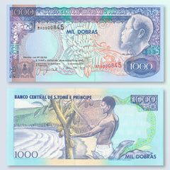 São Tomé & Príncipe 1000 Dobras, 1993, B302a, P64, UNC - Robert's World Money - World Banknotes