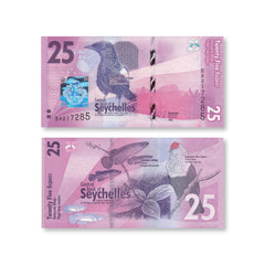 Seychelles 25 Rupees, 2016, B419a, P48, UNC