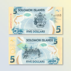 Solomon Islands 5 Dollars, 2019, B221a, UNC