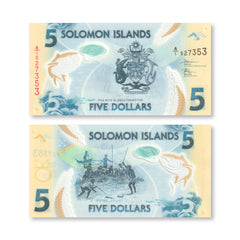 Solomon Islands 5 Dollars, 2019, B221a, UNC