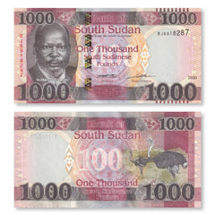 South Sudan 1000 Pounds, 2020, B117a, UNC