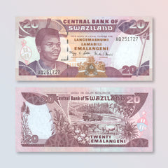 Swaziland 20 Emalangeni, 2001, B225a, P30a, UNC