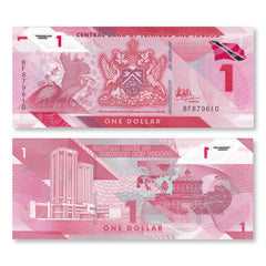 Trinidad & Tobago Full Set: 1–100 Dollars, 2019-2021,  B236–B241, UNC - Robert's World Money - World Banknotes