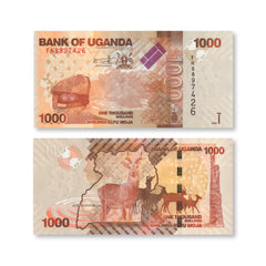 Uganda Full Set: 1,000–50,000 Shillings, B154–B159, P49-P54, 2010+, UNC