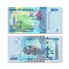 Uganda 2000 Shillings, 2017, B155d, P50d, UNC