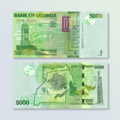 Uganda 5000 Shillings, 2019, B156f, P51, UNC