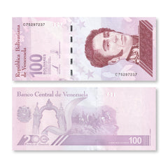 Venezuela 100 Bolívares Digitales, 2021, B389a, UNC