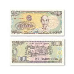 Vietnam 1,000 Dong, 1988, B334b, P106a, UNC