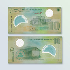 Nicaragua 10 Córdobas, 2007, B497b, P201b, UNC - Robert's World Money - World Banknotes