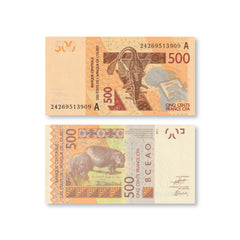 West African States, Ivory Coast, 500 Francs, 2024, B120Am, P119A, UNC