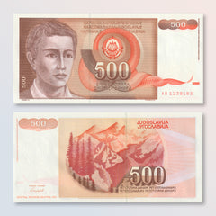 Yugoslavia 500 Dinars, 1991, B442a, P109, UNC