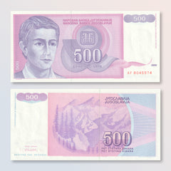 Yugoslavia 500 Dinars, 1992, B446a, P113, UNC