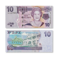 Fiji 10 Dollars, 2011, B522b, P111b, UNC - Robert's World Money - World Banknotes